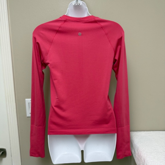 Lululemon Swiftly Tech Long-Sleeve Shirt 2.0 *Race Length Coral Pink Size 6 $78 - Picture 6 of 15